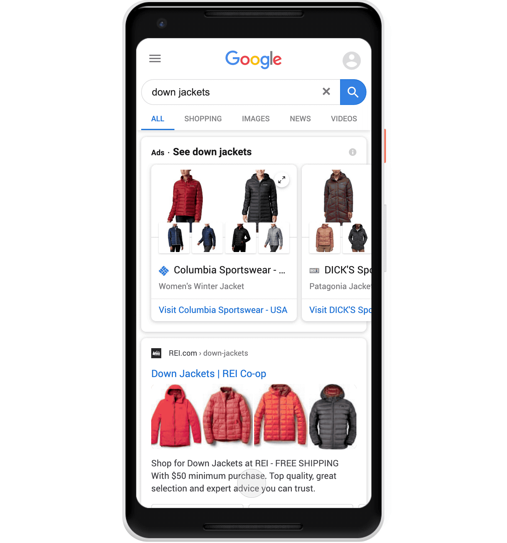 SERP Update - New Google Shopping Feature